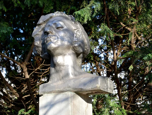 KALININGRAD, RUSSIA - 30 NOVEMBRE 2019: Busto "Chopin" nel parco delle sculture — Foto Stock