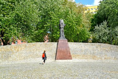 Lodz, Polonya - 25 Ağustos 2014: Staromeysky Park 'taki 