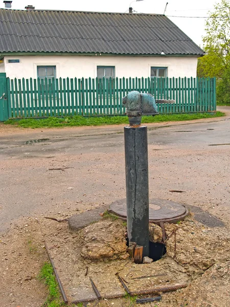 Old water column in Pskov — 스톡 사진