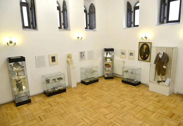 KALINININGRAD, RUSIA - 16 DE ENERO DE 2020: Sección de la exposición dedicada a Emanuel Kant. I. Museo Kant — Foto de Stock