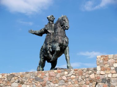 BALTIC, RUSSIA - APRIL 24, 2011: Monument to Empress Elizabeth Petrovna on a sunny day. Kaliningrad region