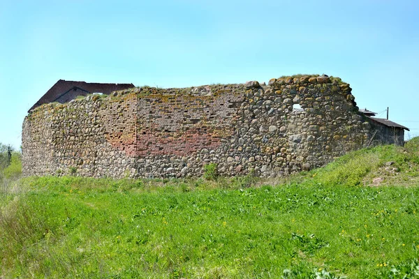 Kvarlevor Fästningen Murar Shaaken Castle Talet Kaliningradregionen — Stockfoto