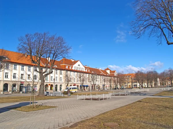 Klaipeda Lithuania March 2012 City Boulevard Sunny Spring Day — 스톡 사진