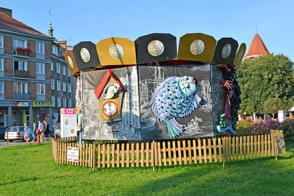 Gdansk Polónia Agosto 2017 Objeto Arte Com Imagem Personagens Lendas — Fotografia de Stock