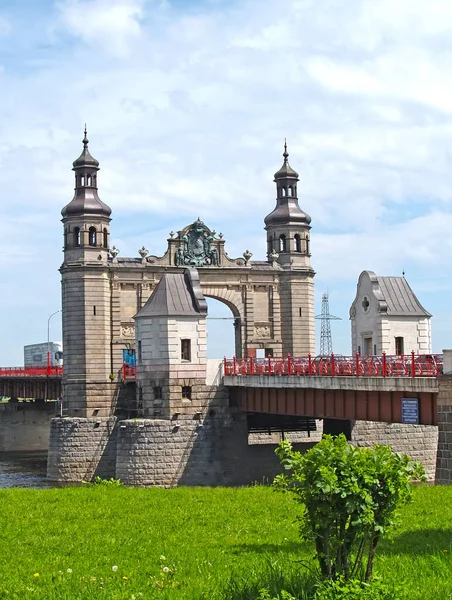 Drottning Louise Bridge Över Floden Neman Sovetsk Kaliningradregionen — Stockfoto