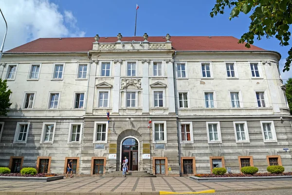 Sovetsk Russien Juli 2019 Fasad Byggnaden Administrationen Den Sovjetiska Stadsdelen — Stockfoto