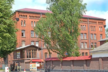 SOVETSK, RUSSIA - 1 Temmuz 2019: Litvanya Süvari Alayı kışlası binası. Kalininingrad bölgesi