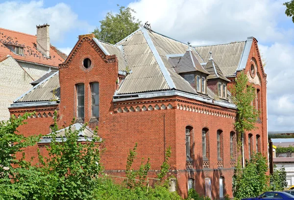 Brick Houses Pastor Sovetsk Kaliningrad Region — Stock Photo, Image