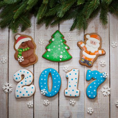 gingerbread yeni yıl 2017 ve Noel, Gingerbread Noel Baba