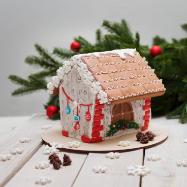 gingerbread Yılbaşı ve Yeniyıl, kurabiye evi