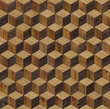 Tasarım sorunsuz doku doğal ahşap arka plan küp 3d, grunge parke