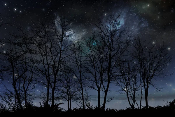 Noční obloha hvězdy — Stock fotografie
