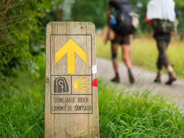 Peregrinação no Caminho de Santiago — Fotografia de Stock