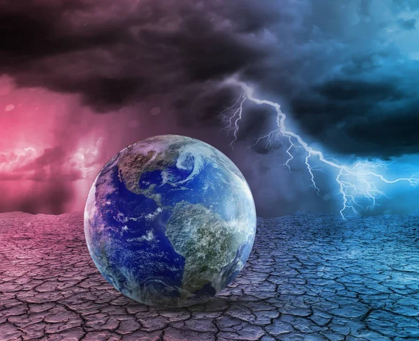 Globale opwarming van de aarde en de Apocalyps — Stockfoto