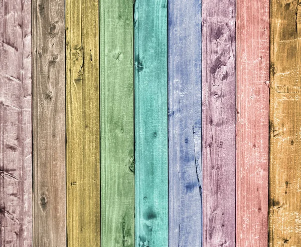Colorful wooden plank background — Stock Photo, Image