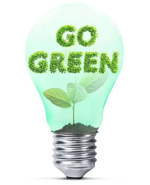 Green energy and environment friendly concept Illustrazione 3D — Foto Stock