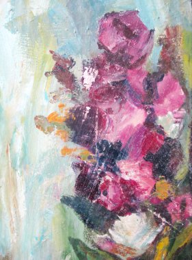 kağıt üzerinde boya tabakası. parça boyama