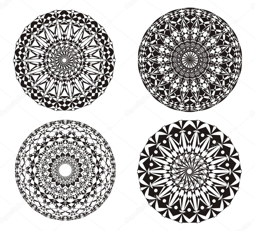 Art background. Mandala. Abstract picture. Ornament