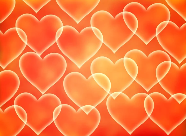 Hearts Yellow Orange Background Artistic Background Background — Stock Photo, Image