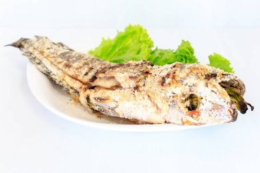 Tuzlu yayın balığı ızgara