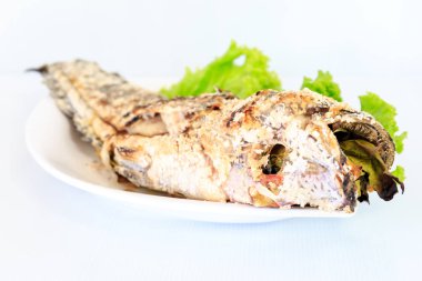 Tuzlu yayın balığı ızgara