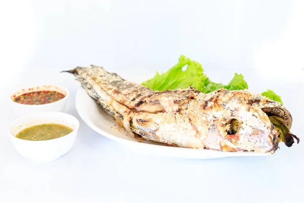Grilled salted catfish — Stock Photo, Image