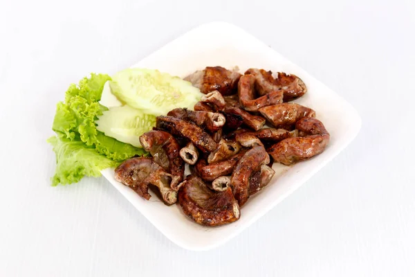 Grilled pork chitterlings — Stock Photo, Image