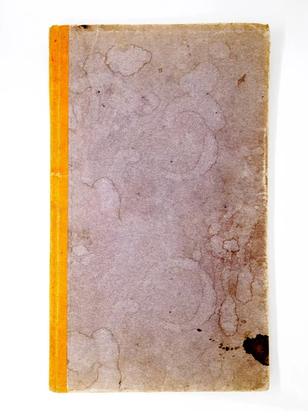 Libro de tapa dura púrpura viejo y sucio aislado —  Fotos de Stock