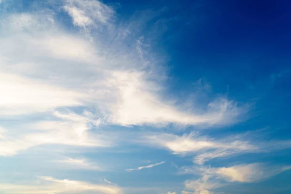 Ciel Bleu Nuageux Dramatique Arrière Plan Jour — Photo