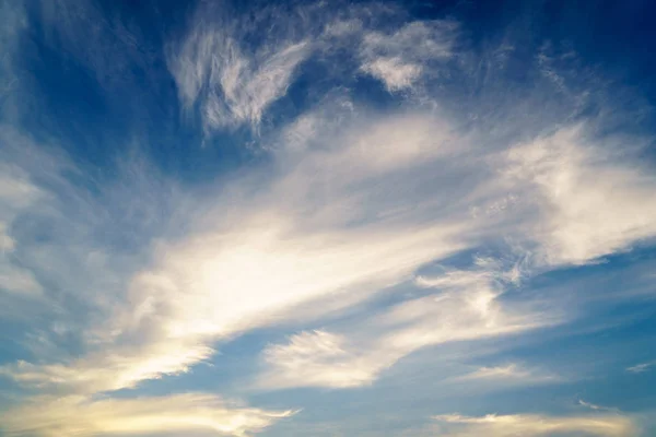 Драматичне Хмарне Блакитне Небо Фоні Денного Часу — стокове фото