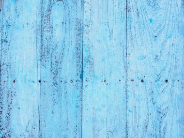 Eski mavi boyalı ahşap Ahşap tahta yüzey dokusunu arka plan
