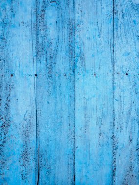 Eski mavi boyalı ahşap Ahşap tahta yüzey dokusunu arka plan
