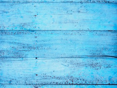 Eski mavi boyalı ahşap Ahşap tahta yüzey dokusunu arka plan