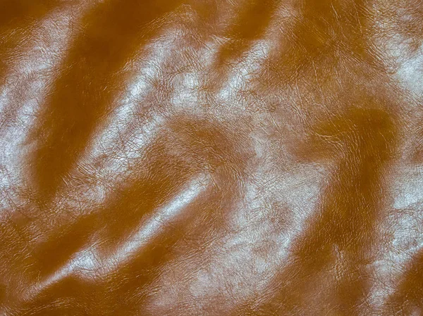 Polyurethaan Bruinleren Oppervlaktetextuur Achtergrond — Stockfoto
