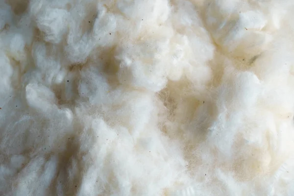 Weiße Rohseide Wolle Hintergrund Textur — Stockfoto