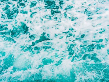 Su mavi turkuaz deniz arka planda