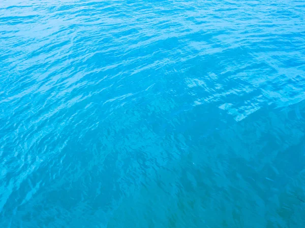 Blauwe Zee Water Oppervlakte Achtergrondstructuur — Stockfoto
