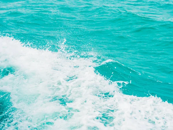 Splashing Water Blue Turquoise Sea Background — Stock Photo, Image