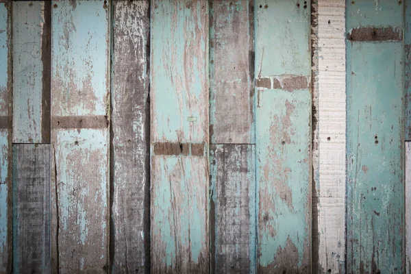 青い縞板木材表面のテクスチャ背景 — ストック写真