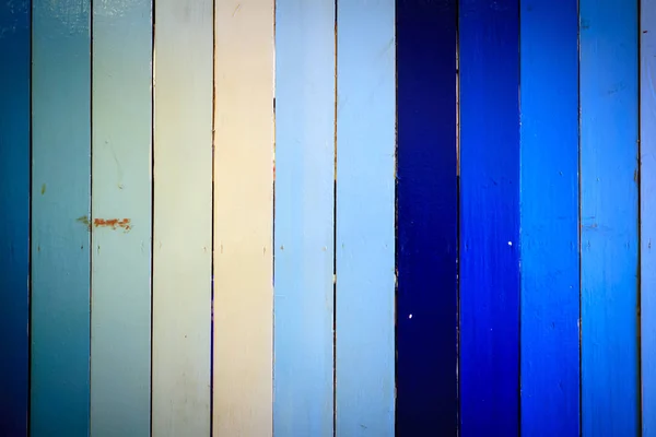 Blue striped plank wood background — Stock Photo, Image