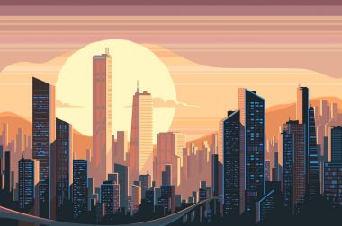 Sunrise manzara City