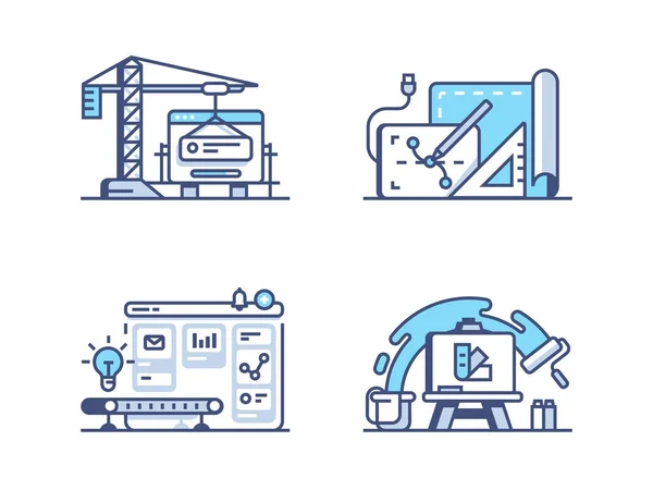 Ícones gráficos e web design —  Vetores de Stock