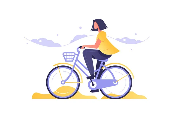 fille a la bicyclette peinture
