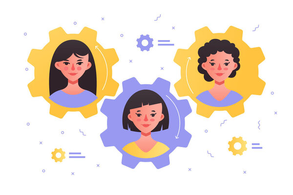 Женская дружелюбная команда
