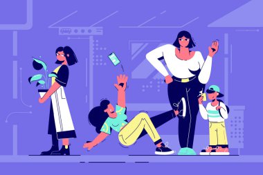 Kayıtsız insanlar genç kızın düşüşünü ve akıllı telefonu düşürüşünü izliyor.