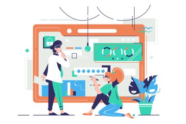 Maddi geliri analiz eden işçiler