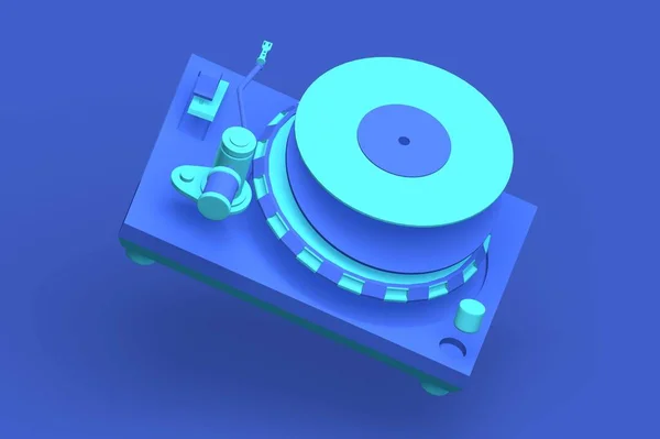 3d isolated plate tester front view for dj work. — 스톡 사진