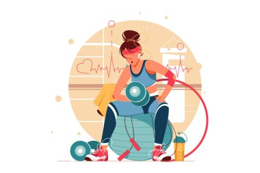 Spor salonunda kadın eğitimi