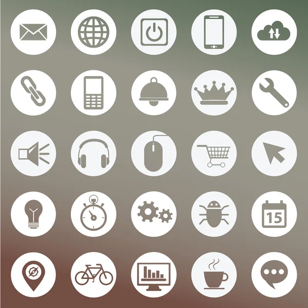 Uppsättning ikoner för web och user interfacedesign — Stock vektor