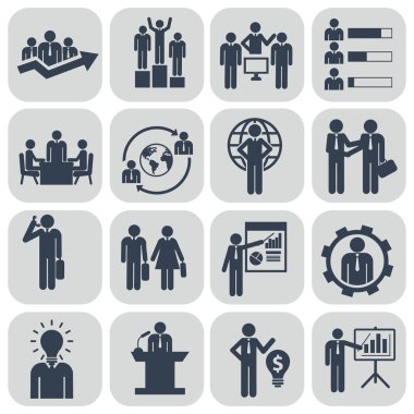 İnsan kaynakları Icons set.